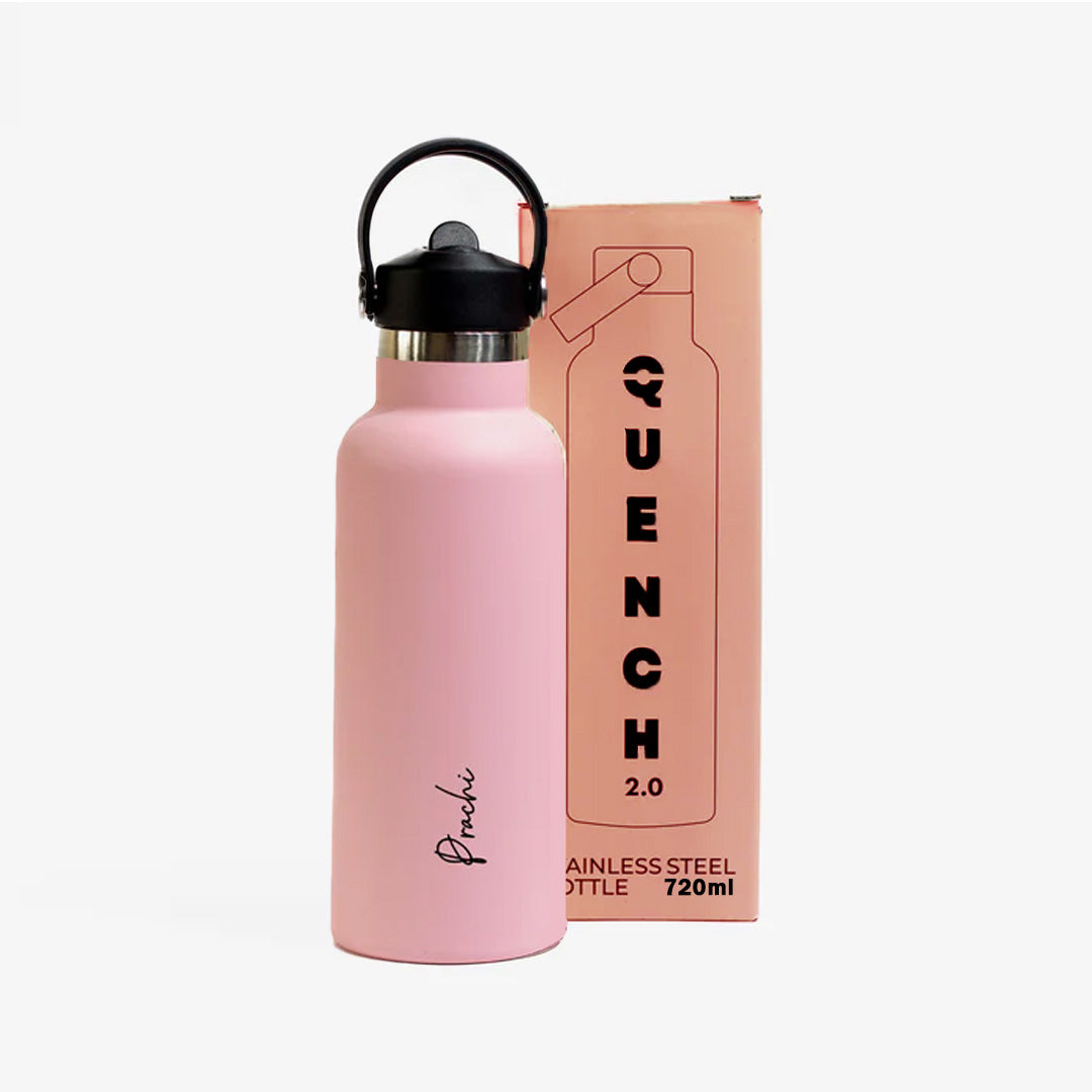 Kookumber Plus- Personalised Sipper Water Bottle - Pink