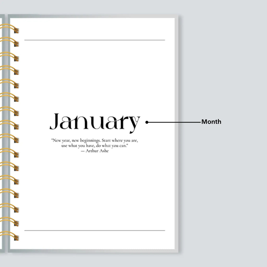PERSONALISED DAILY PLANNER - HOT AIR BALLOON