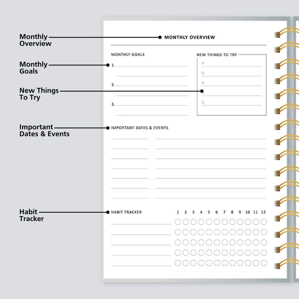 PERSONALISED DAILY PLANNER - HOT AIR BALLOON