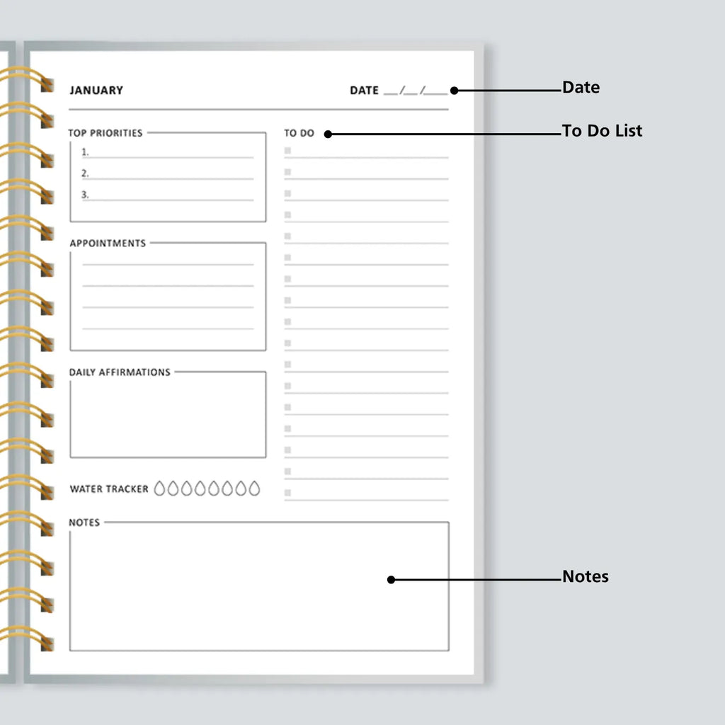 PERSONALISED DAILY PLANNER - PLAN & PAUSE