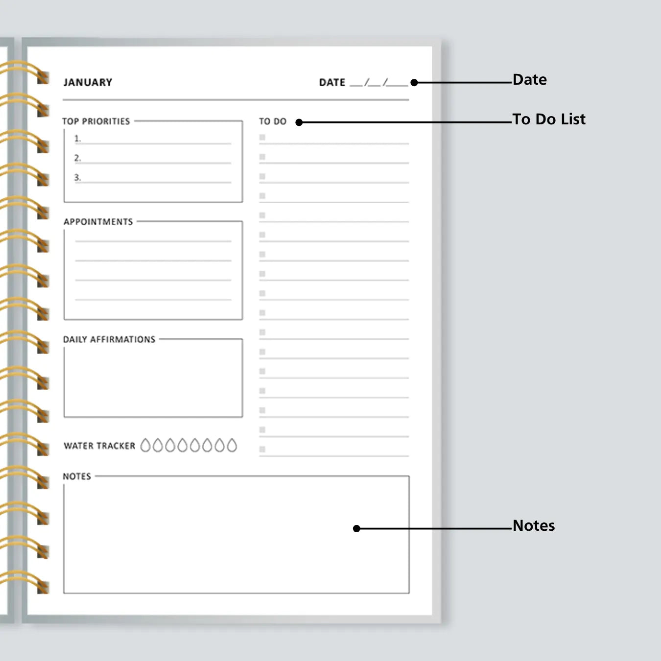 PERSONALISED DAILY PLANNER - PLAN & PAUSE