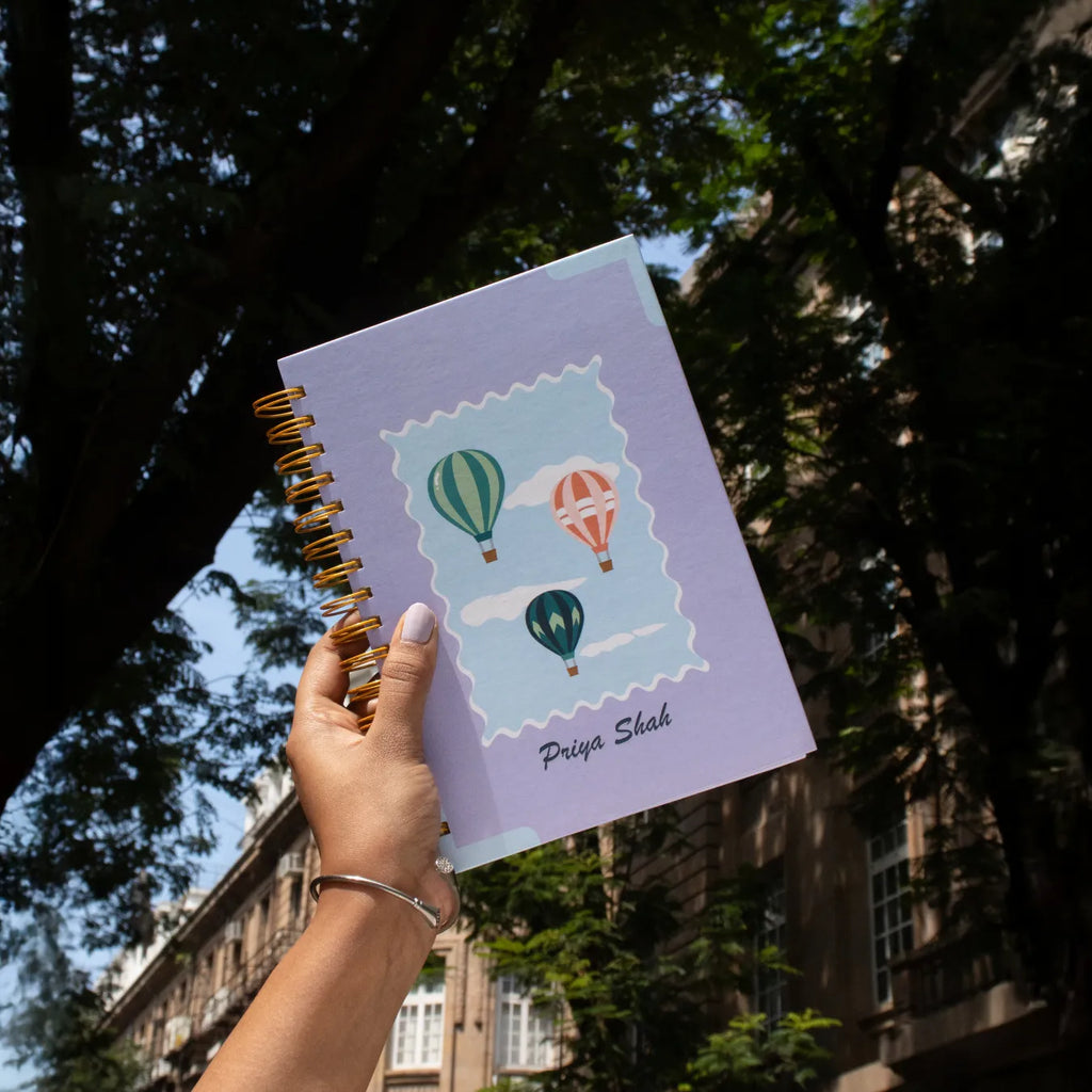 PERSONALISED DAILY PLANNER - HOT AIR BALLOON