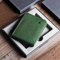 Premium Leather Wallet With Charm - Ranger Green