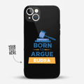 Premium Personalized iPhone Glass Back Case Cover - Born to Argue - Gift Lift
