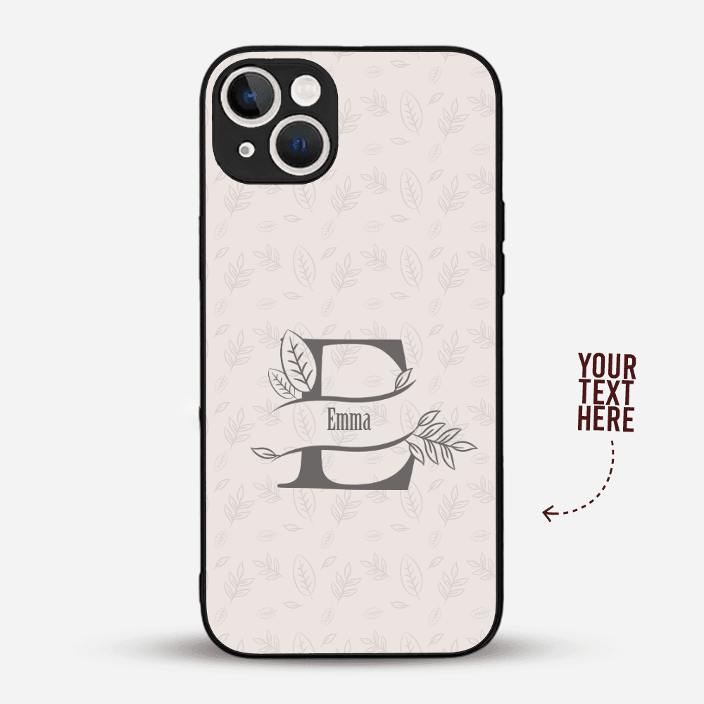 Premium Personalized Phone Case For iPhone | Grey Initial - Gift Lift