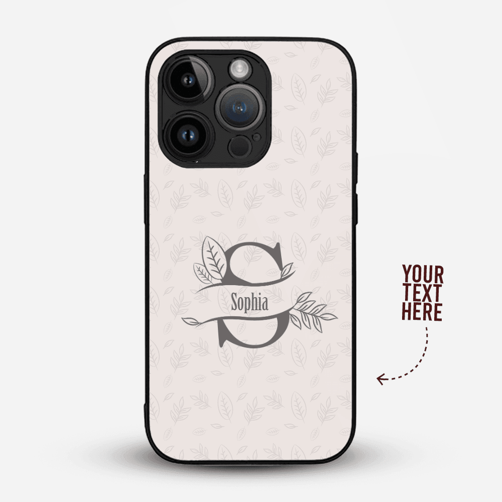 Premium Personalized Phone Case For iPhone | Grey Initial - Gift Lift