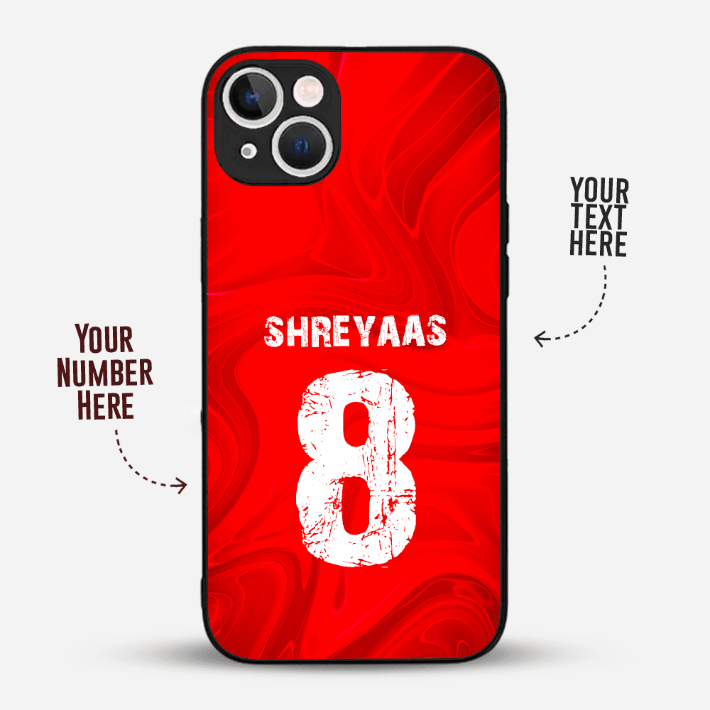 Premium Personalized Phone Case For IPhones | Red Fluid Art - Gift Lift