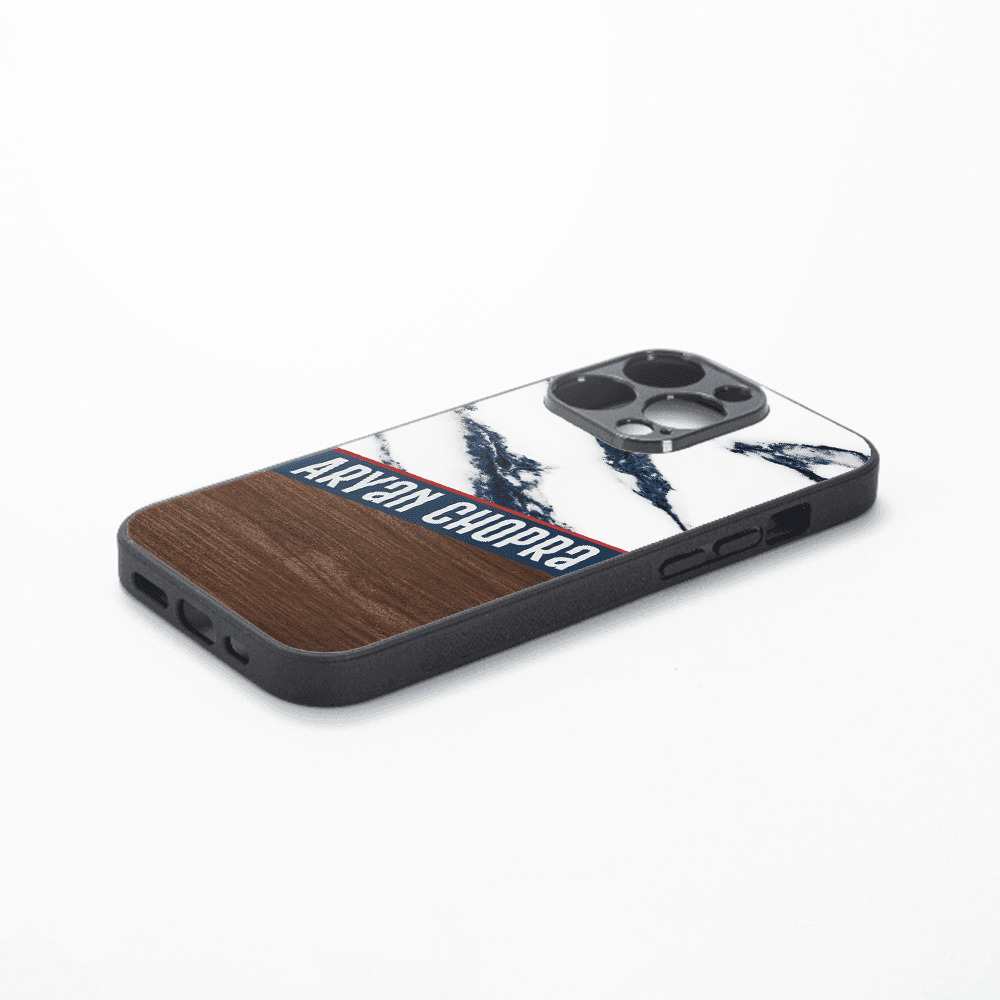 Premium Personalized Phone Case For IPhones | Royal Blue Wood - Gift Lift