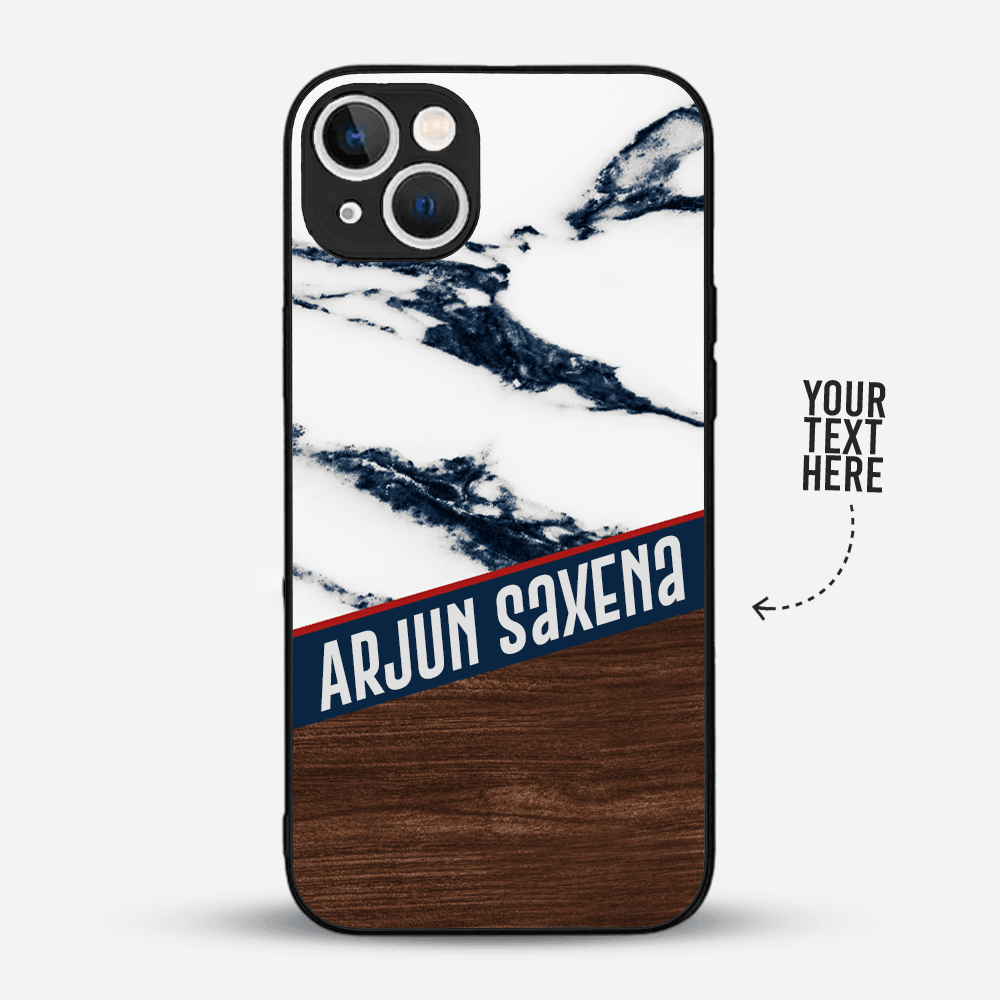 Premium Personalized Phone Case For IPhones | Royal Blue Wood - Gift Lift