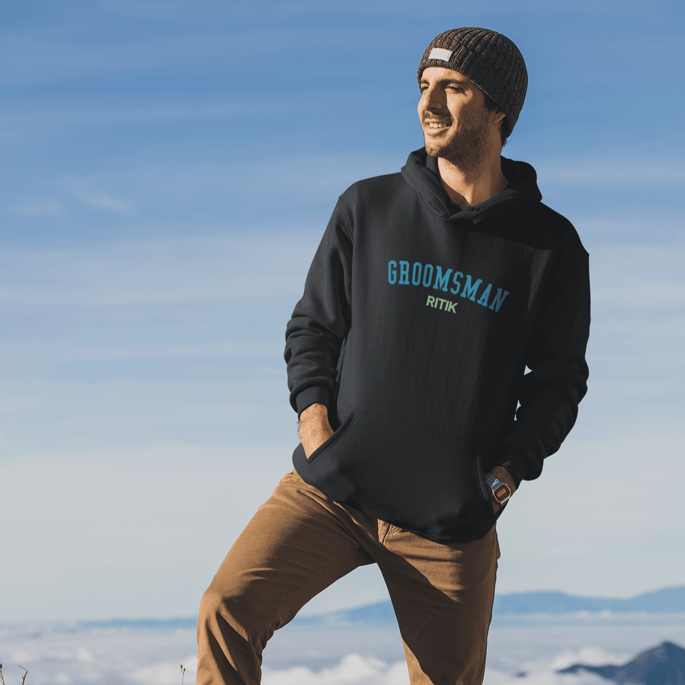 Personalized T-Shirt for Grooms | Groomsman Curved | For Wedding Season - Gift Lift