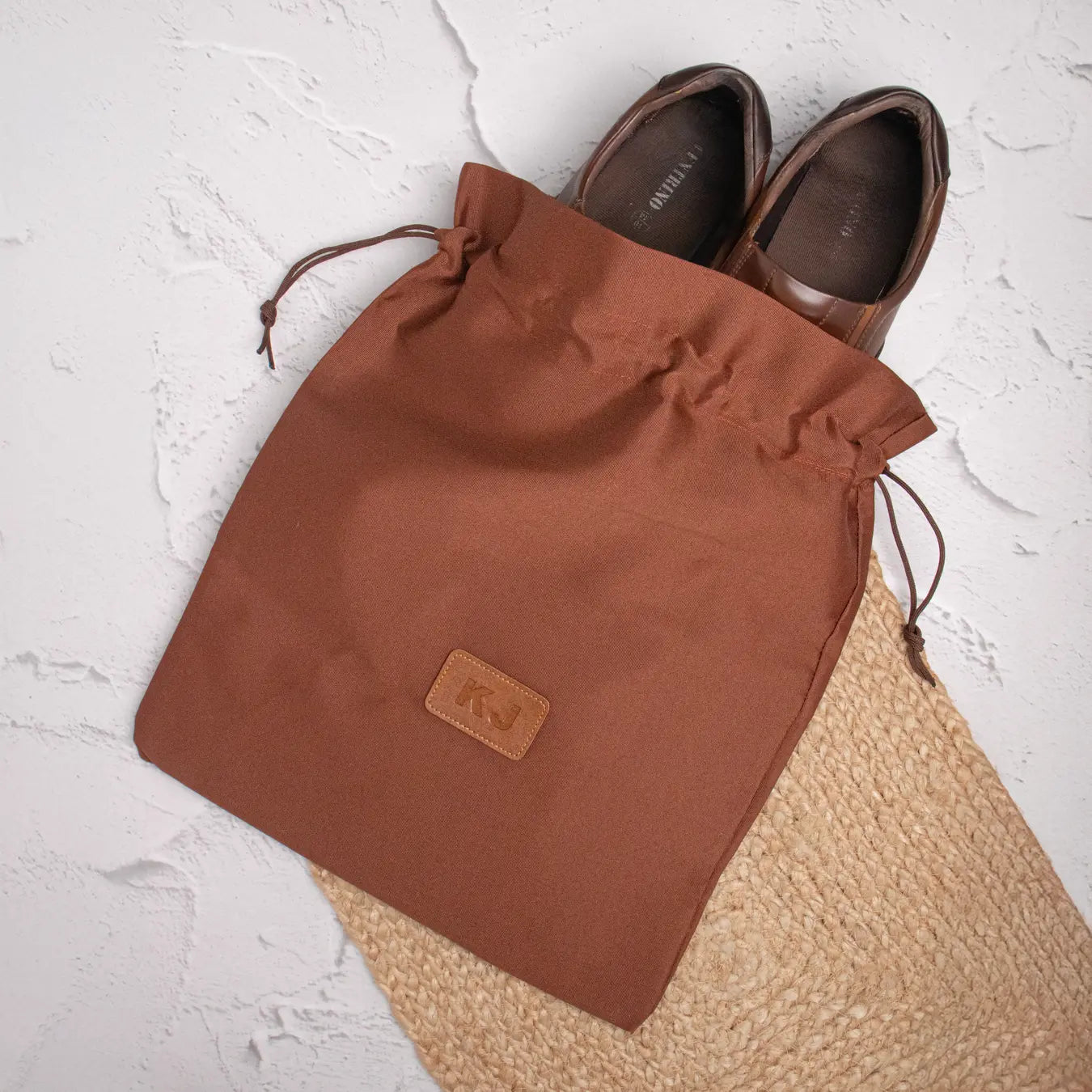 PERSONALISED SHOEBAG - TAN