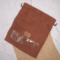 PERSONALISED SHOEBAG (SEE THROUGH) - TAN
