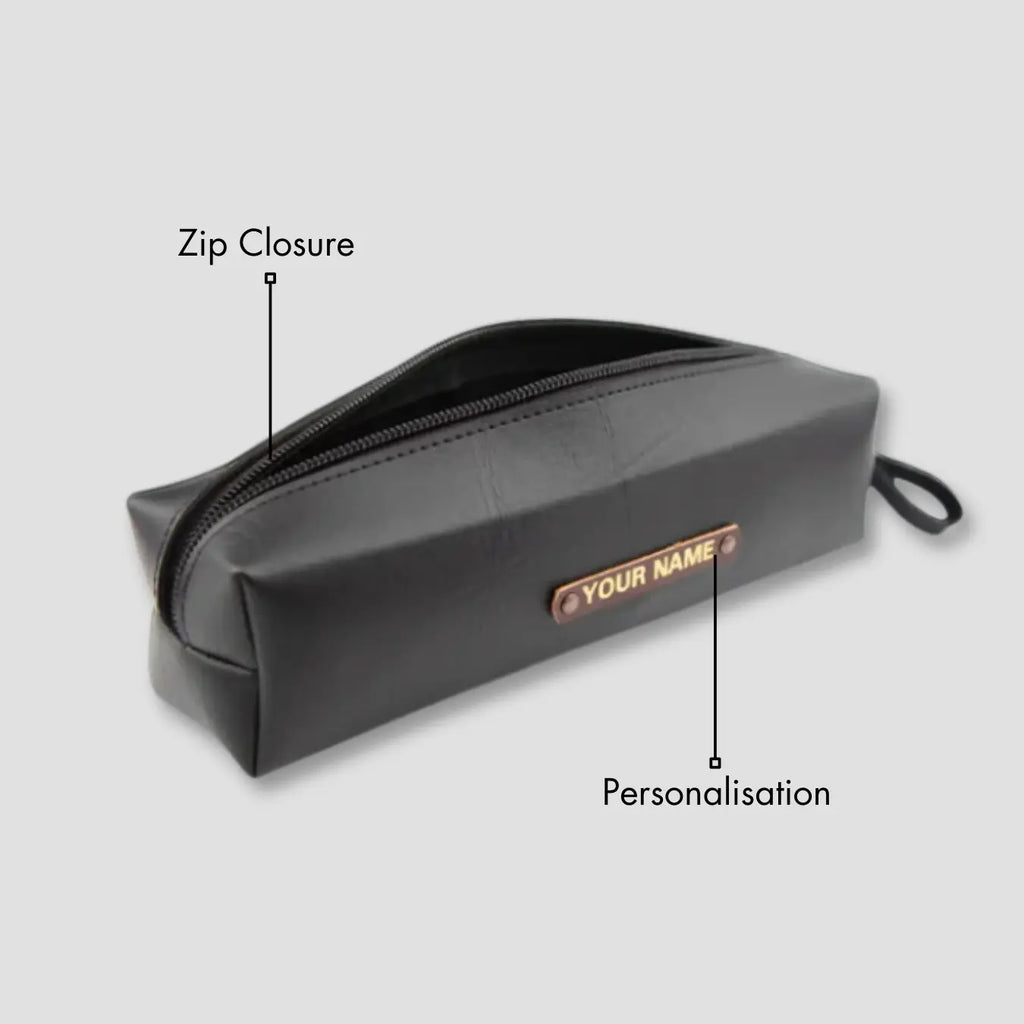 PERSONALISED STATIONERY POUCH - BLACK