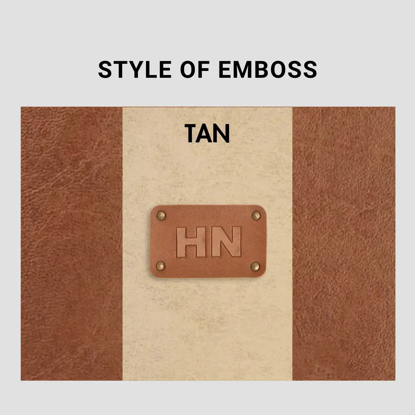 PERSONALISED STRIPE MULTIPURPOSE POUCH - INITIALS - TAN