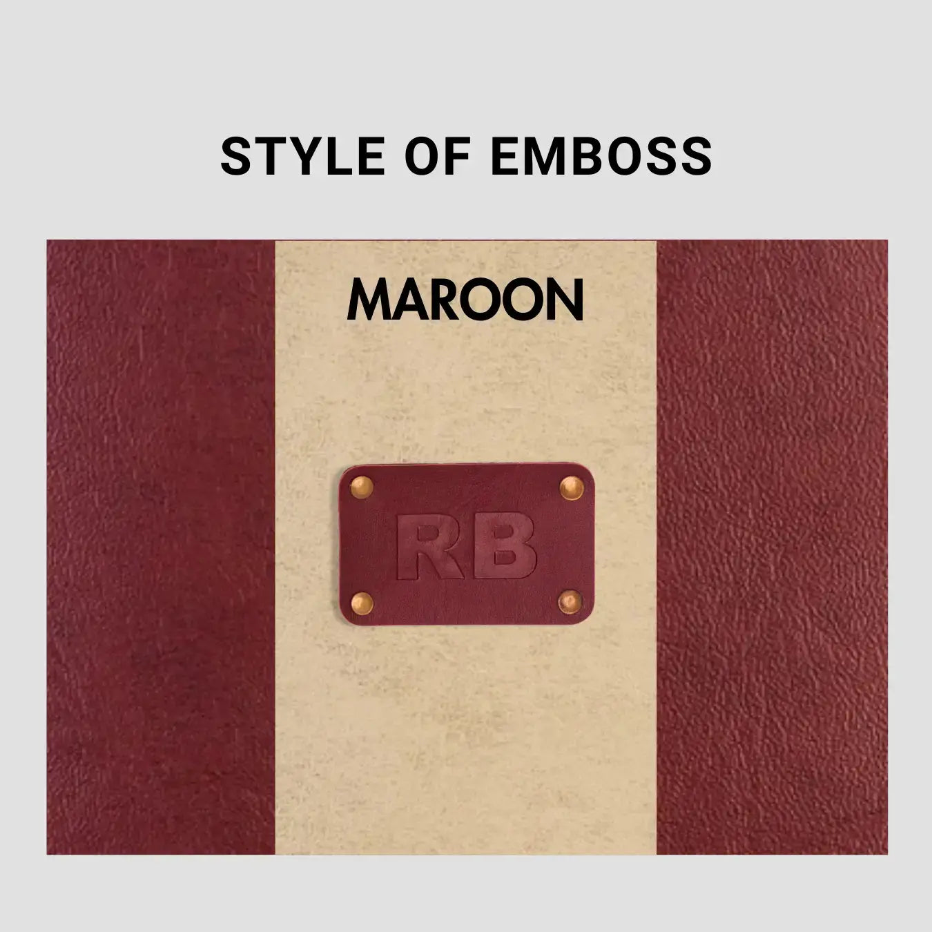 PERSONALISED STRIPE MULTIPURPOSE POUCH - INITIALS - MAROON