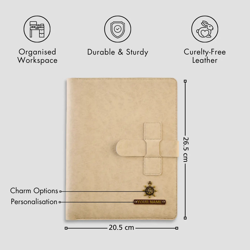 PERSONALISED TABLET ORGANISER - BEIGE