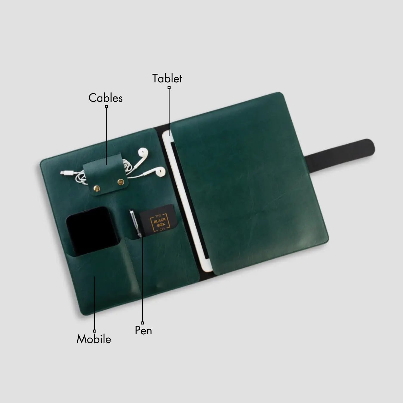 PERSONALISED TABLET ORGANISER - GREEN