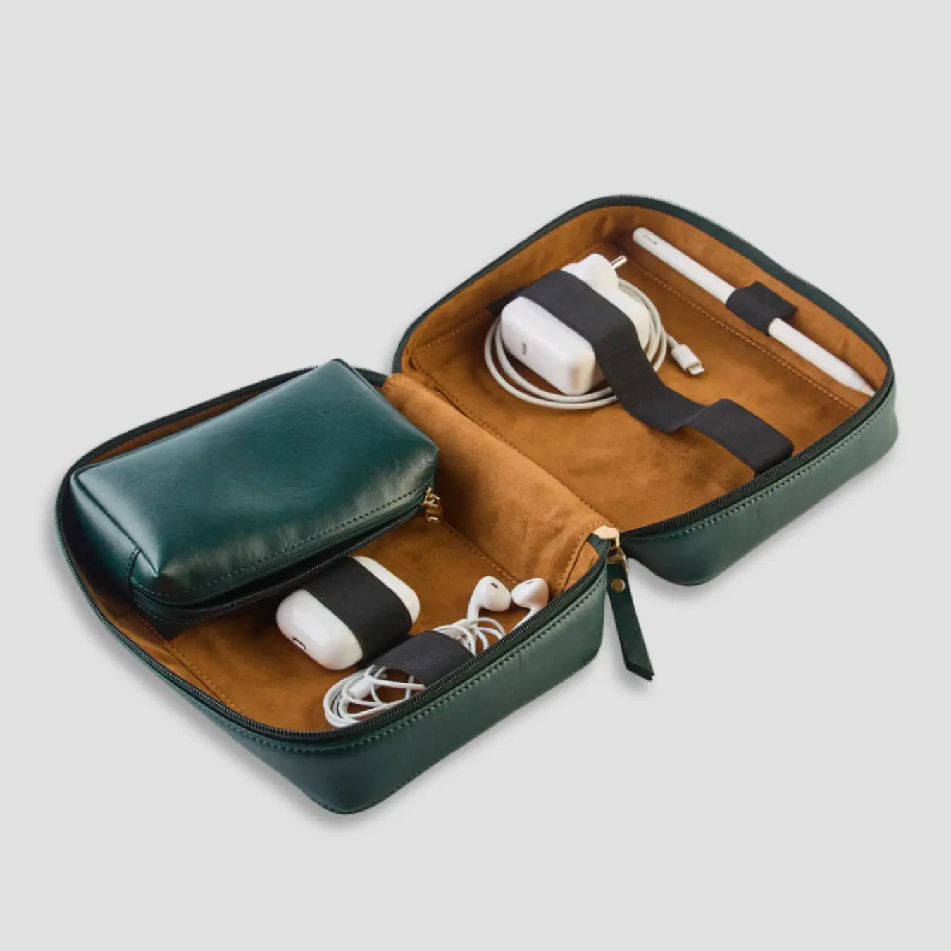 PERSONALISED TECH ORGANISER - GREEN
