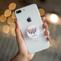Trendy Watercolor Feather Personalized Pop Grip Socket - Gift Lift