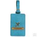 Turquoise Luggage Tag - ID slot