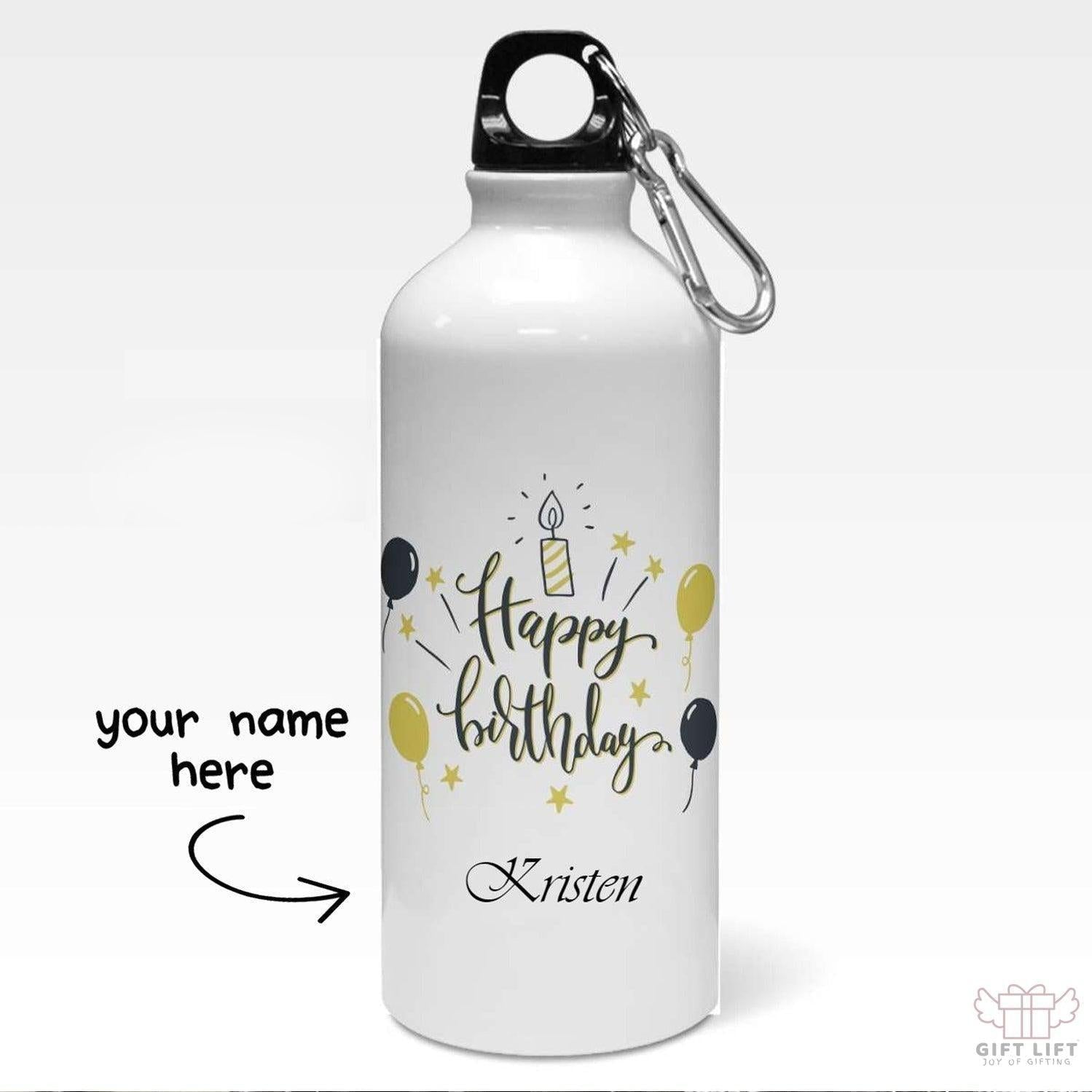 Birthday Wishes Personalized Sipper Water Bottle