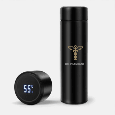 Unique Personalised  Doctor Name Temperature Bottle (Hot & Cold Temperature Flask)