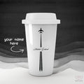 Personalized Aviation Runway Art Name Tumbler