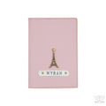 Personalized Baby Pink Textured Passport Cover