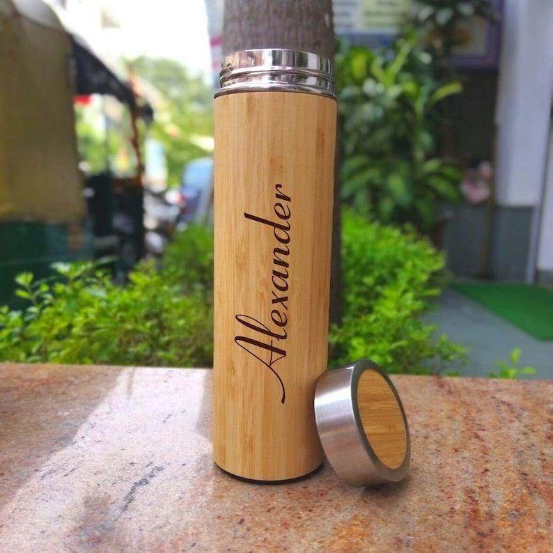 Personalized Bamboo Bottle