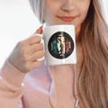 Personalized Beach Couple Art Coffee Mug