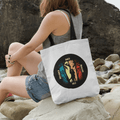 Personalized Beach Couple Art Tote Bag