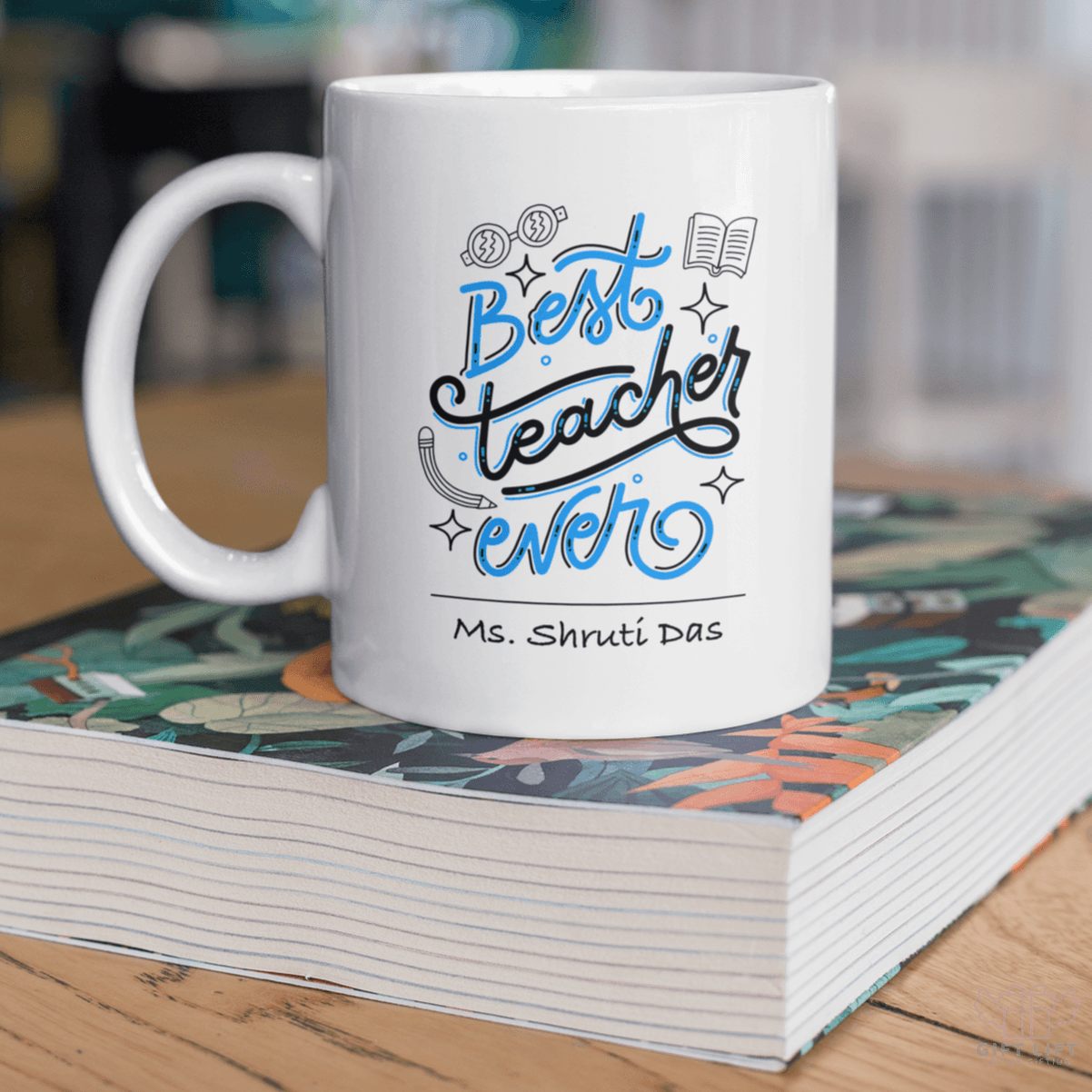 Personalized Best Teacher Art Coffee Mug