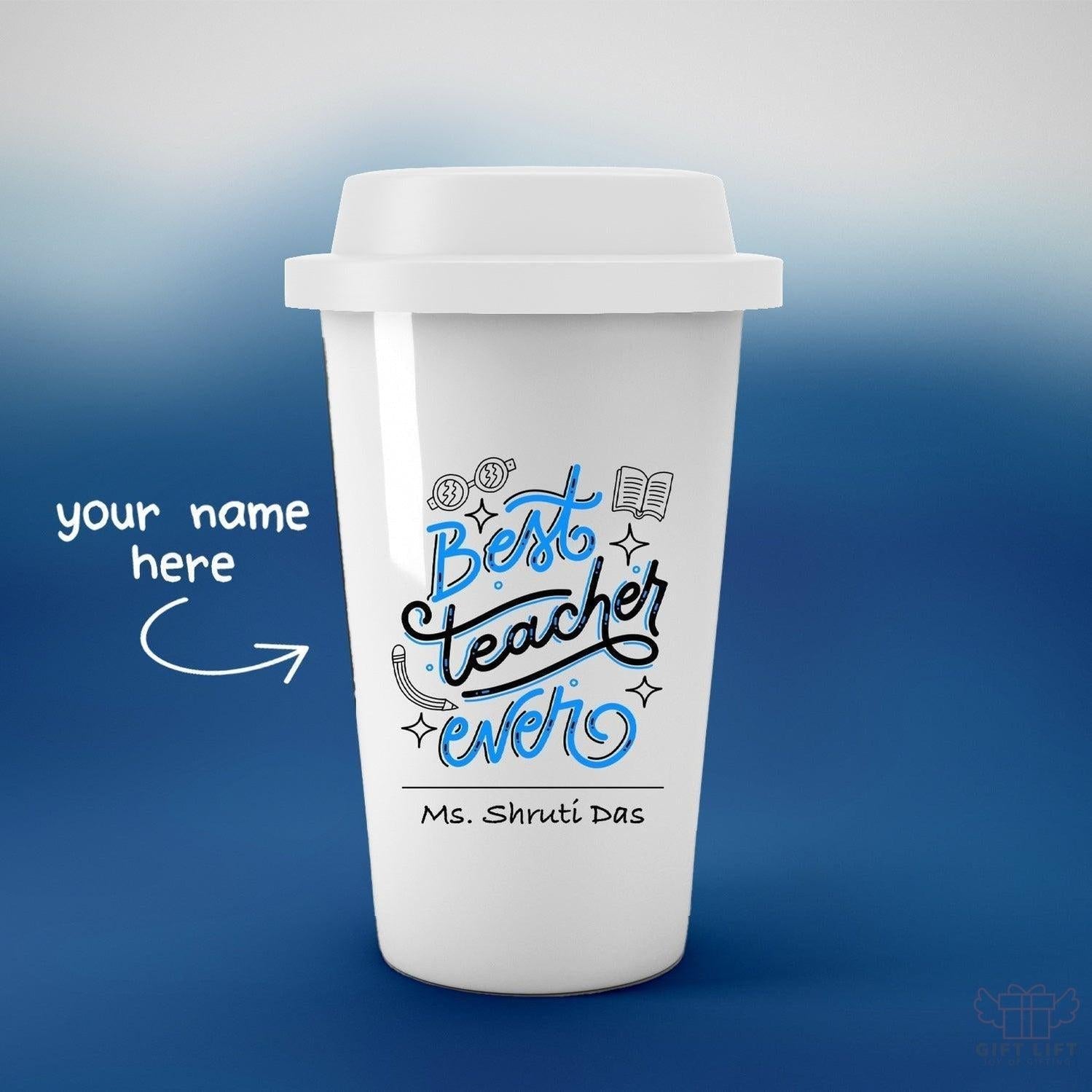 Personalized Best Teacher Art Tumbler