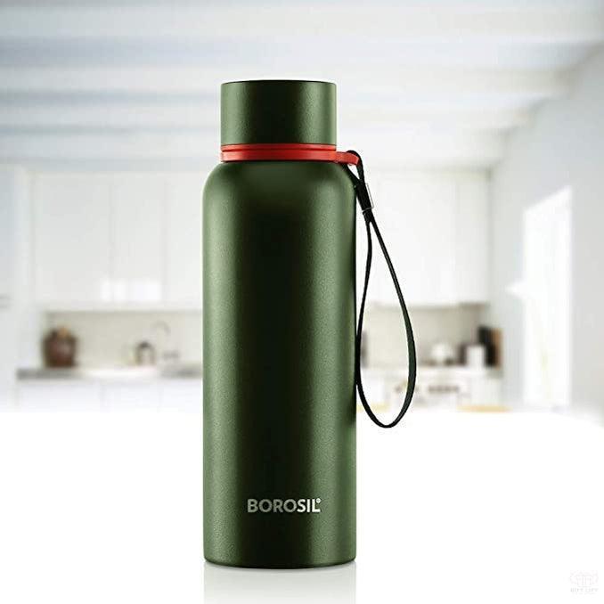 Personalized Borosil - Stainless Steel Hydra Trek - Green