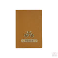 Personalized Brown Textured Passport Cover