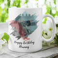 Personalized Brush Stroke Photo Effect Coffee Mug