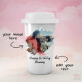 Personalized Brush Stroke Photo Effect Tumbler