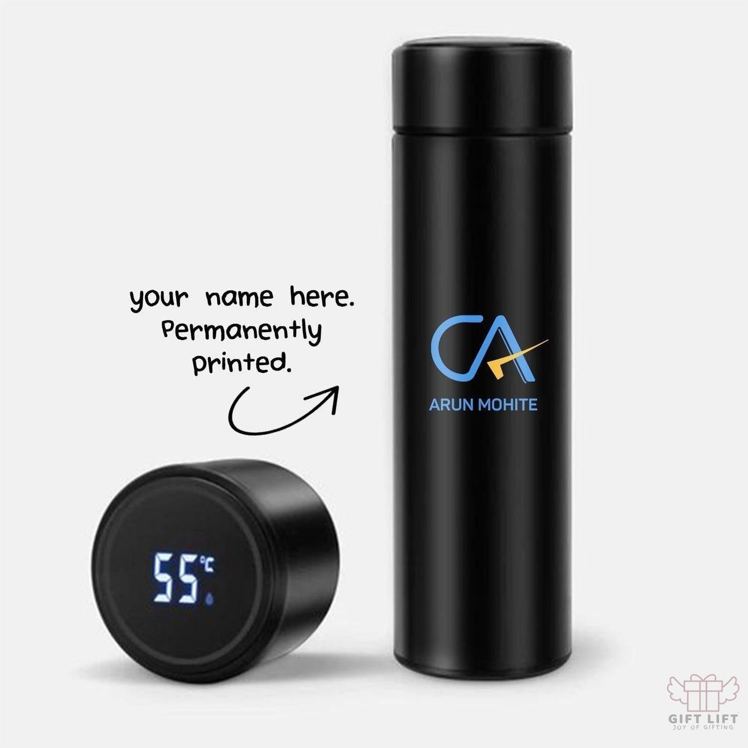 Personalized CA Name Temperature Bottle - Printed (Hot & Cold Vacuum Flask)