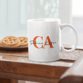 Personalized CA Typo Name Art Coffee Mug
