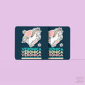 Uniquely Personalized colorful Unicorn Art Coaster - Set Of 2 - www.giftlift.in