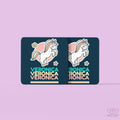 Personalized colorful Unicorn Art Coaster - Set Of 2