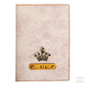 Personalized Cookie n Cream Leather Finish Passport Cover