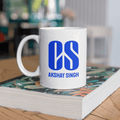 Uniquely Personalized CS Logo Art Coffee Mug - www.giftlift.in