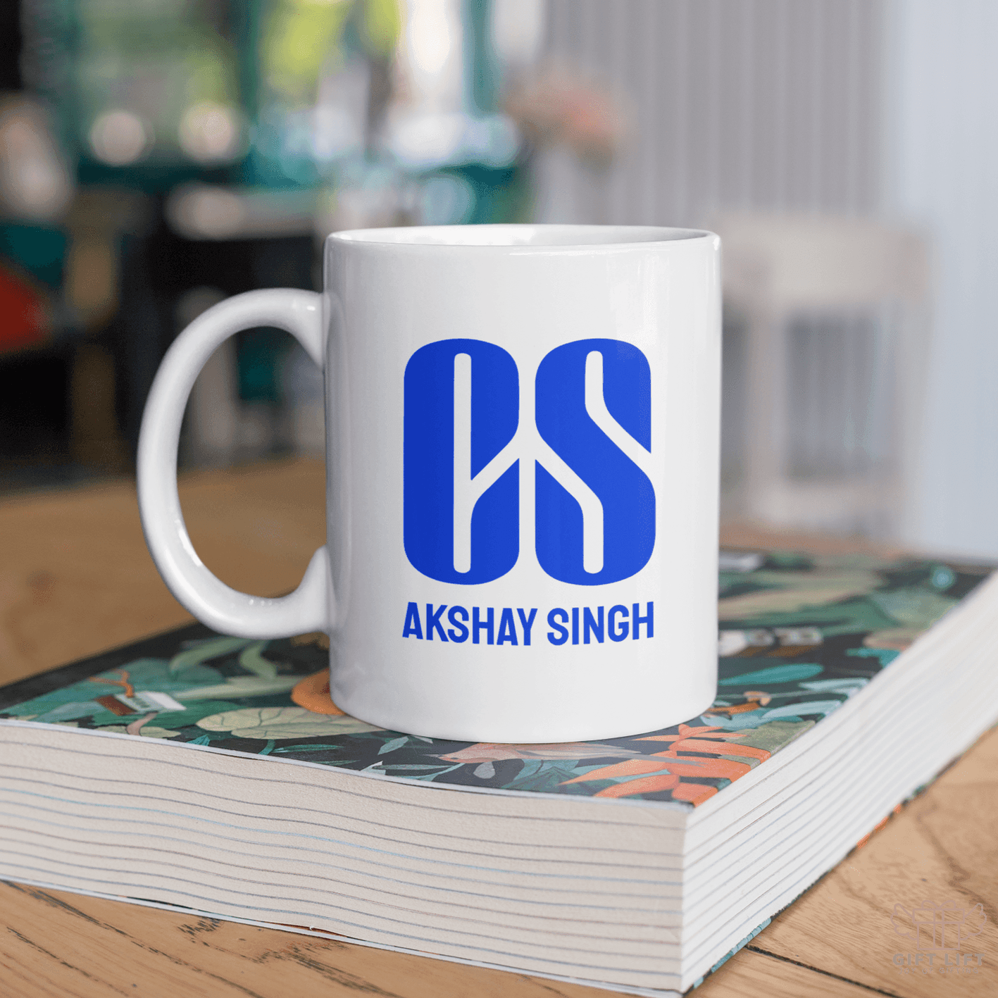 Uniquely Personalized CS Logo Art Coffee Mug - www.giftlift.in
