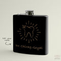 Personalized Dentist Chalk Art Hip Flask