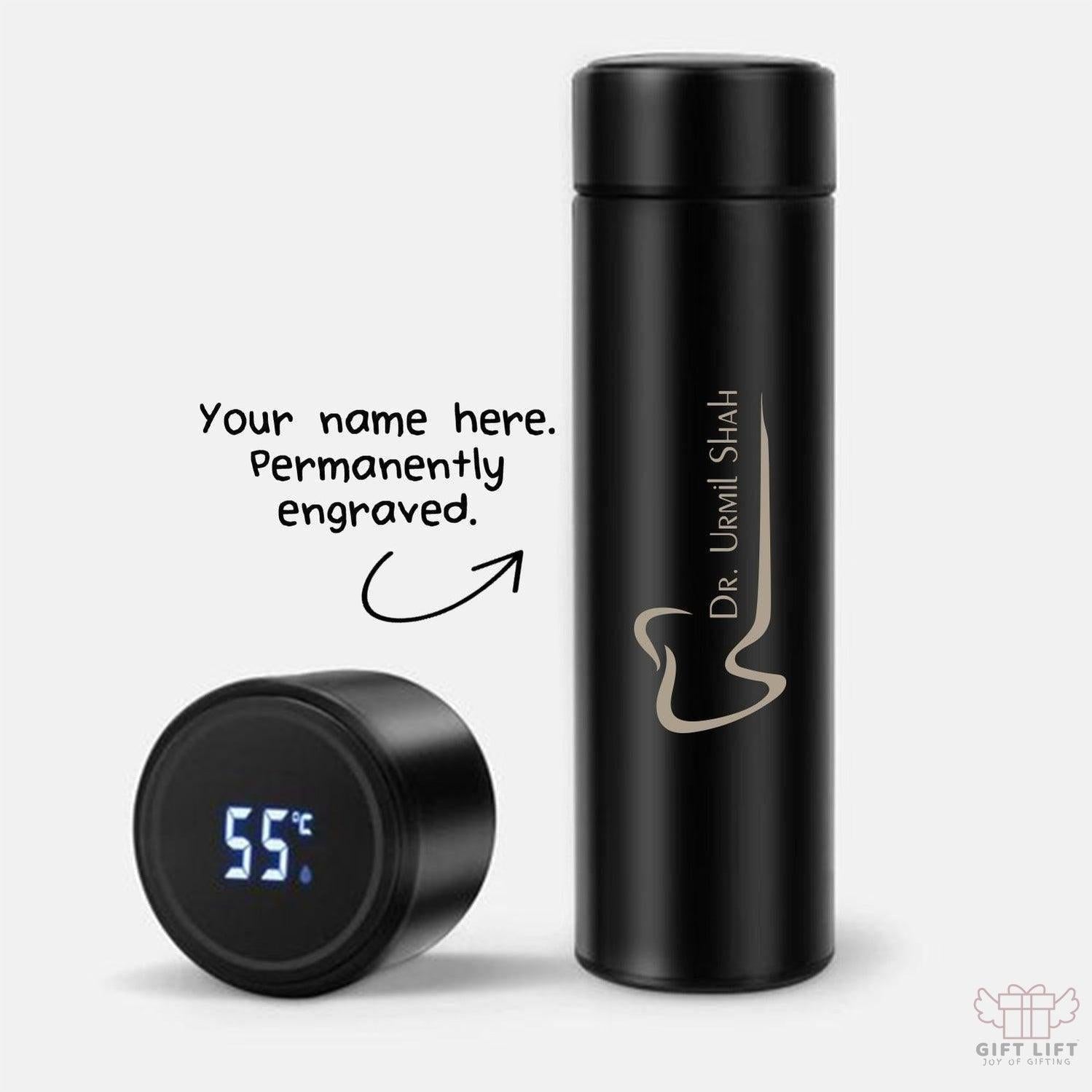 Personalized Dentist Sign Name Temperature Bottle (Hot & Cold Vacuum Flask)