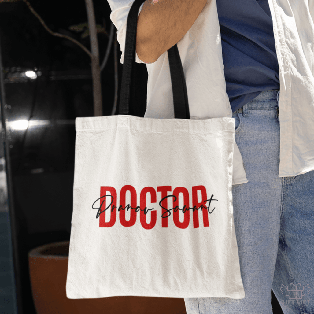 Personalized Doctor Art Tote Bag - Eco Friendly