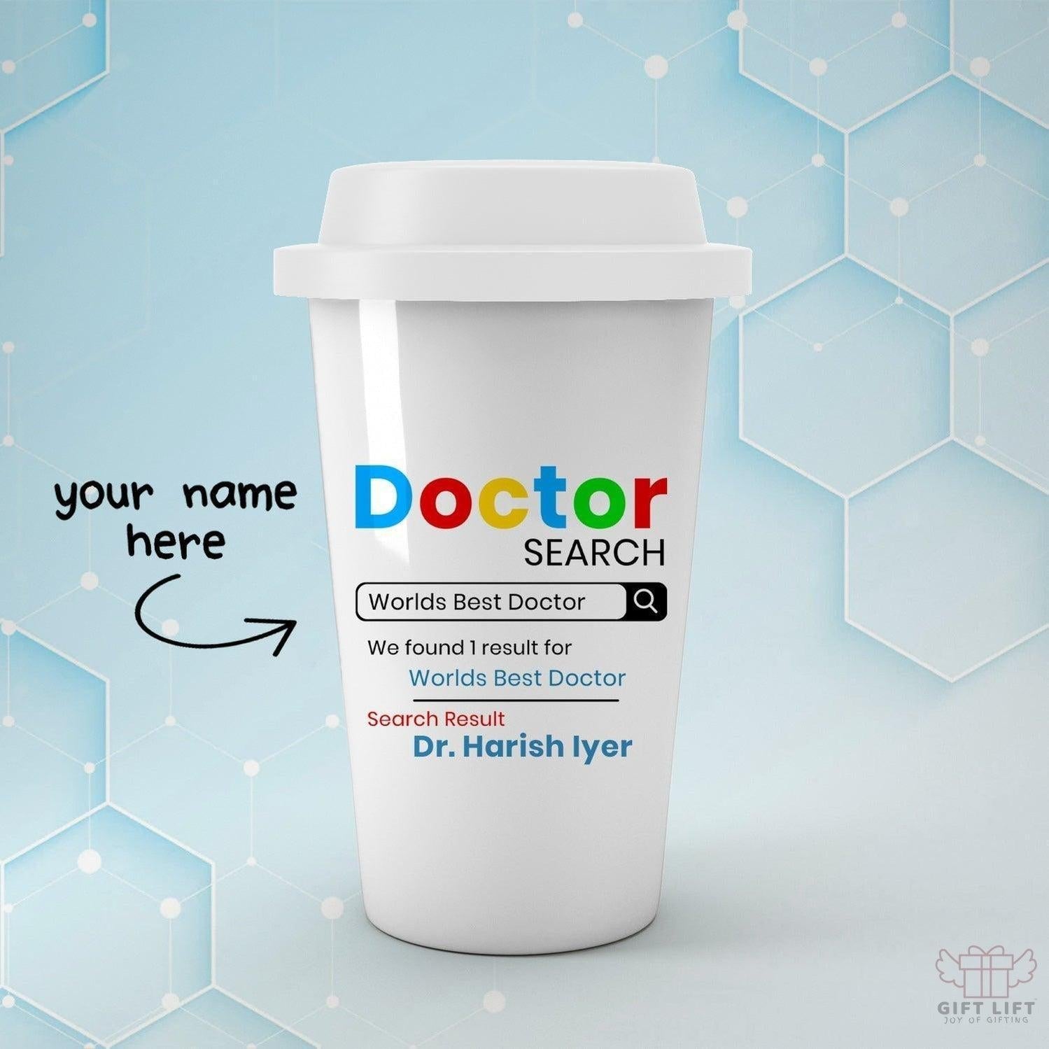 Personalized Doctor Search Art Tumbler