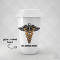 Personalized Doctor Snake Logo Name Tumbler