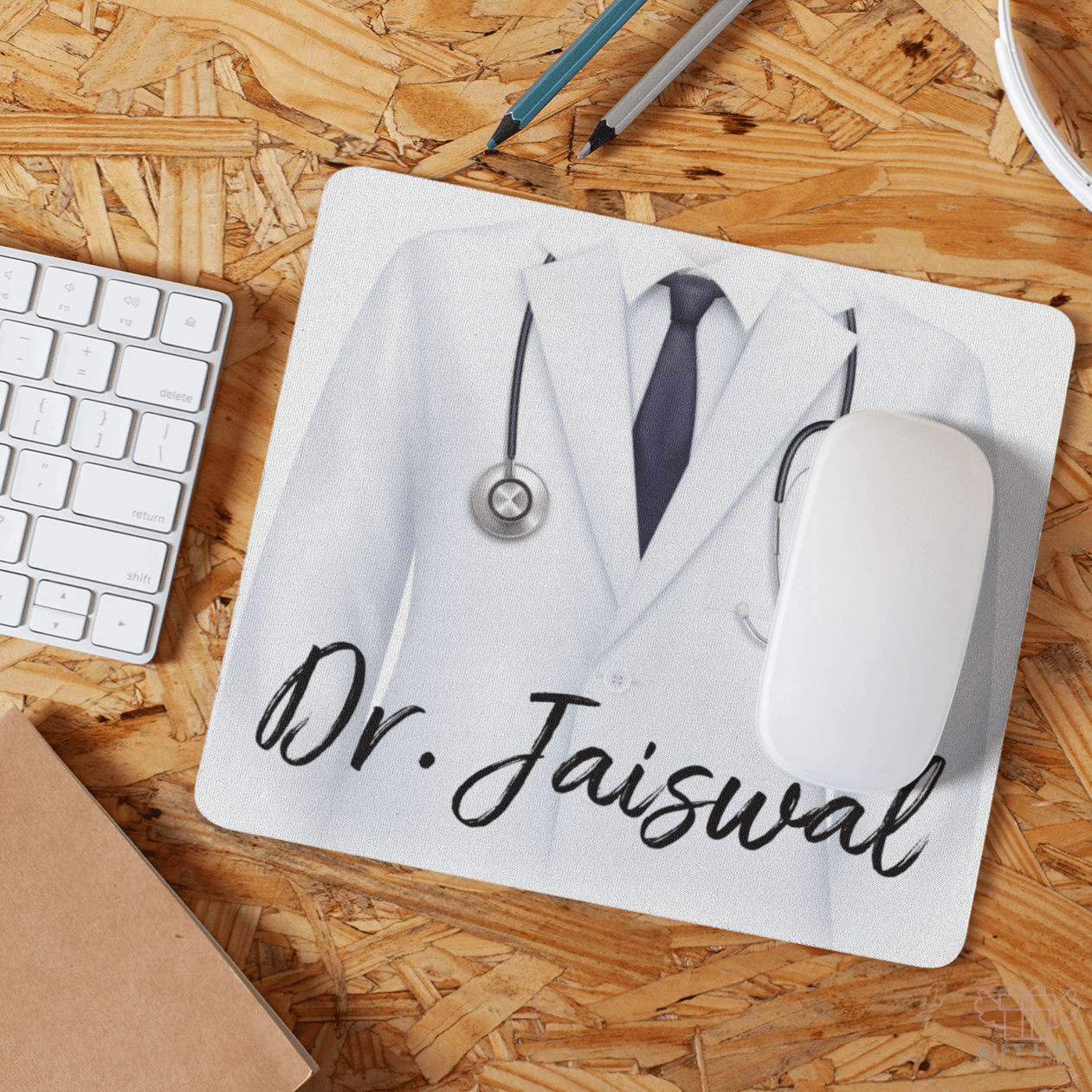 Personalized Doctor Uniform Art Mousepad